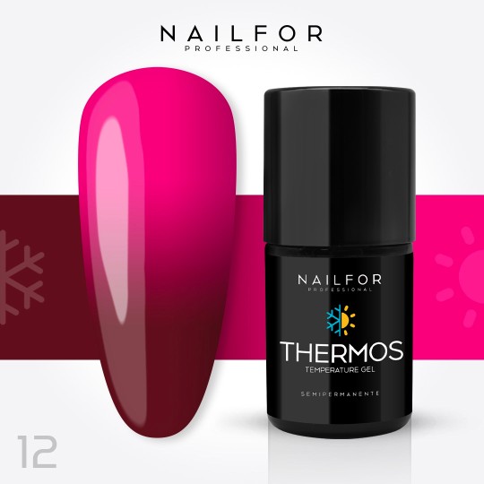 Esmalte de uñas semipermanente color: Thermos ESMALTE DE UÑAS SEMIPERMANENTE 12TH Nailfor 8,99 €