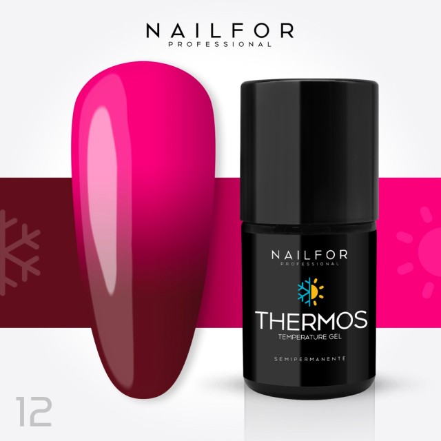 Semipermanente smalto colore per unghie: THERMOS SMALTO SEMIPERMANENTE 12TH Nailfor 8,99 €