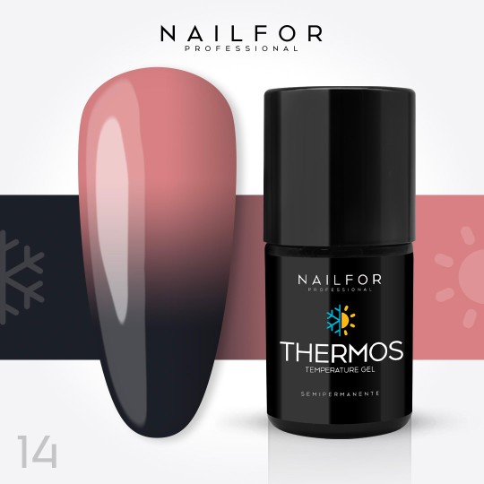 Esmalte de uñas semipermanente color: Thermos ESMALTE DE UÑAS SEMIPERMANENTE 14º Nailfor 8,99 €
