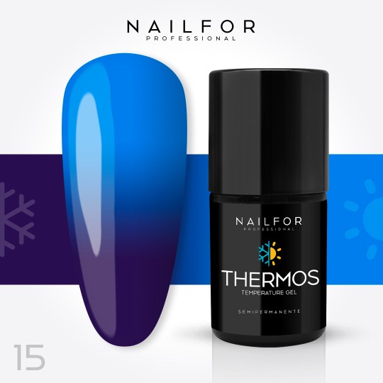 Vernis à ongles semi-permanent couleur : Thermos VERNIS À ONGLES SEMI-PERMANENT 15TH Nailfor 8,99 €