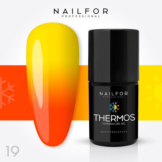 Esmalte de uñas semipermanente color: Thermos ESMALTE DE UÑAS SEMIPERMANENTE 19TH Nailfor 8,99 €