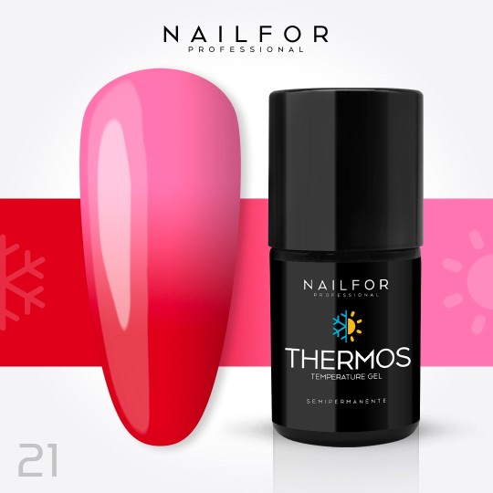 Semi-permanent nail polish color: Thermos SEMI-PERMANENT NAIL POLISH 21TH Nailfor €8.99