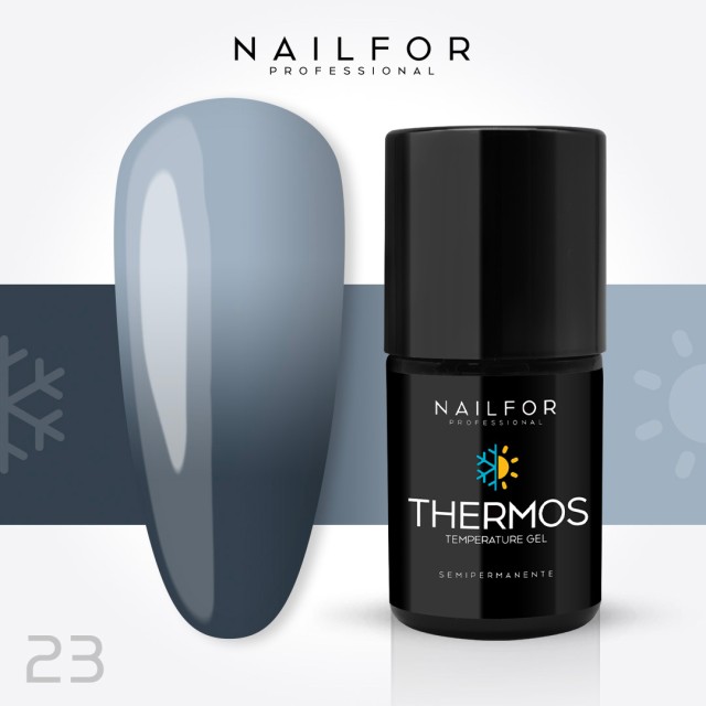 Esmalte de uñas semipermanente color: Thermos ESMALTE DE UÑAS SEMIPERMANENTE 23TH Nailfor 8,99 €