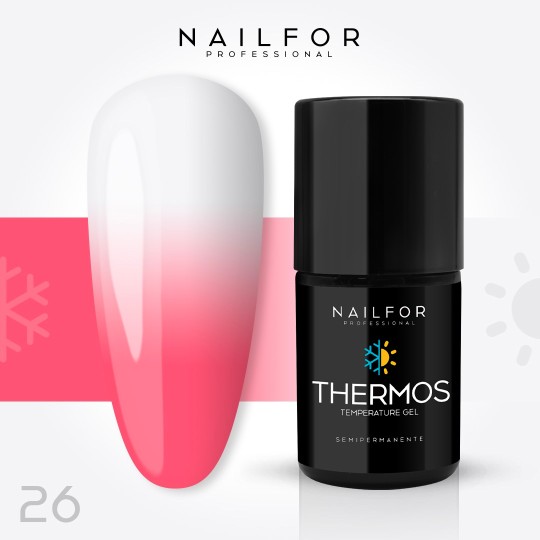 Vernis à ongles semi-permanent couleur : Thermos VERNIS À ONGLES SEMI-PERMANENT 26TH Nailfor 8,99 €