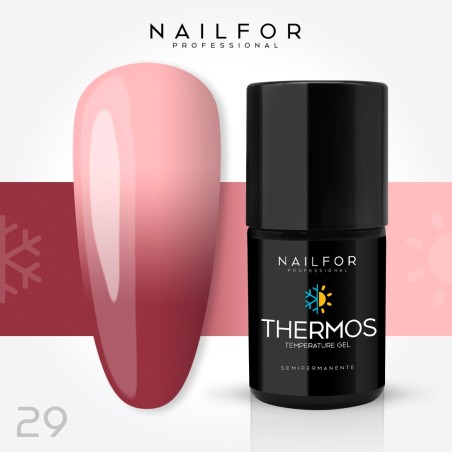 Vernis à ongles semi-permanent couleur : Thermos VERNIS À ONGLES SEMI-PERMANENT 29TH Nailfor 8,99 €