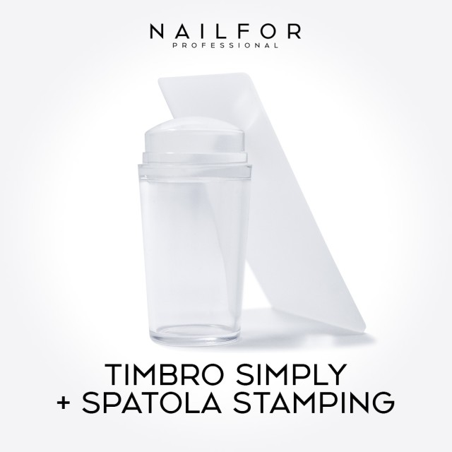 SELLO SIMPLY & ESPÁTULA PARA STAMPING - TRANSPARENTE