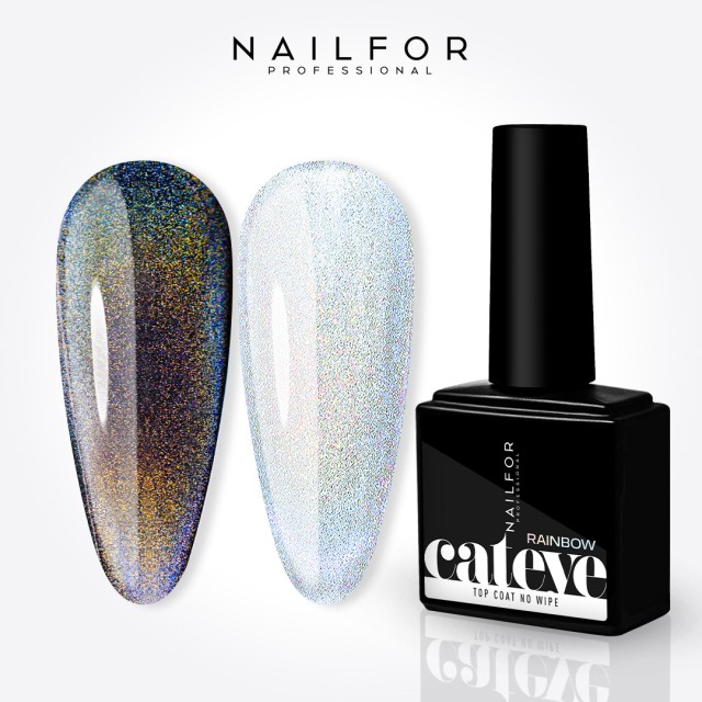 Gel per unghie ricostruzione TOP COAT CAT EYE RAINBOW 12ml Nailfor 14,99 €