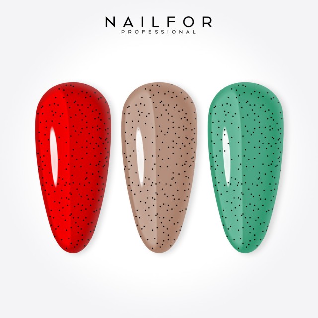 Top Dotty BLACK black dots nail reconstruction Gel glossy without dispersion - 15ml Nailfor €11.99