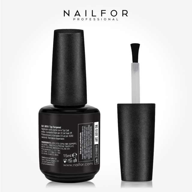 Top Tempered 15ml Nail Gel Reconstruction - No Wipe Nailfor Sealant €12.99