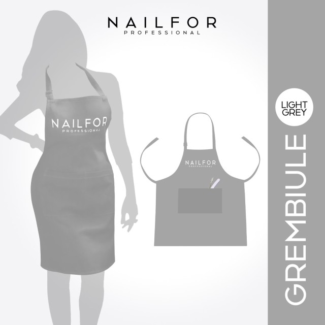 NAILFOR APRON - LIGHT GREY