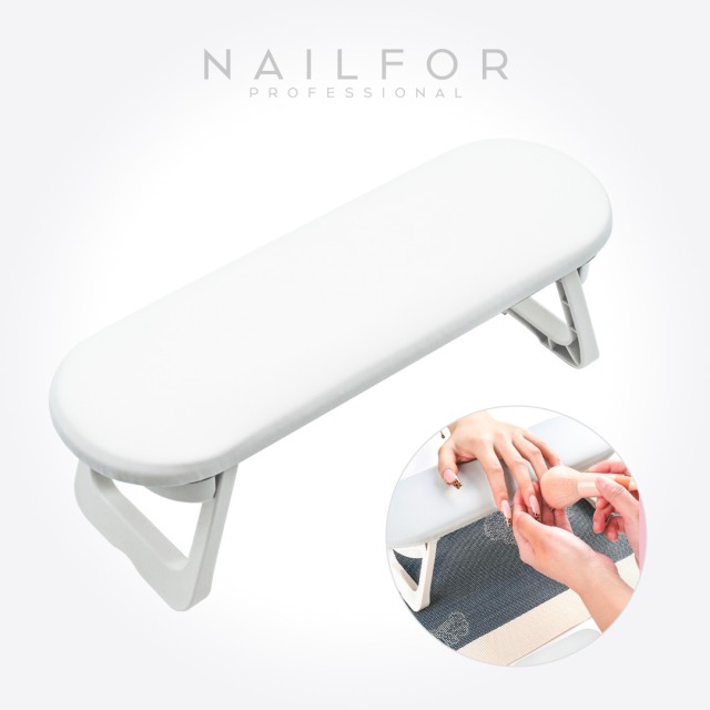 Accessoires pour ongles, nails nail art haute qualité. SUPPORT REPOSE-MAINS PLIABLE BLANC Nailfor 14,99 € Nailfor