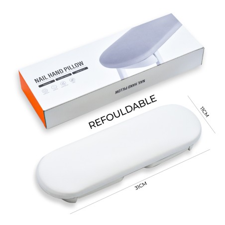 Accessoires pour ongles, nails nail art haute qualité. SUPPORT REPOSE-MAINS PLIABLE BLANC Nailfor 14,99 € Nailfor