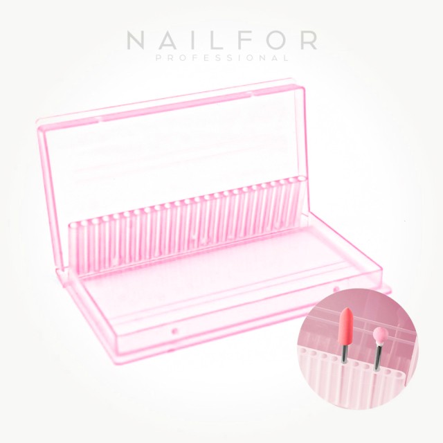 accessori per unghie, nails nail art alta qualità PORTAPUNTE SCATOLA - ROSA Nailfor 3,99 € Nailfor