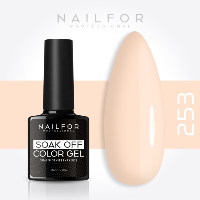 Esmalte semipermanente color: Esmalte semipermanente gel Slimline 253-S Nailfor 6,49 €