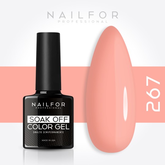Semi-permanent nail polish color: Slimline semi-permanent gel polish 267-S Nailfor €6.49