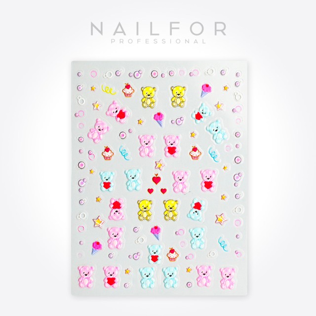 Décoration nail art reconstruction Stickers SAINT VALENTIN - ST670 Nailfor 1,99 €