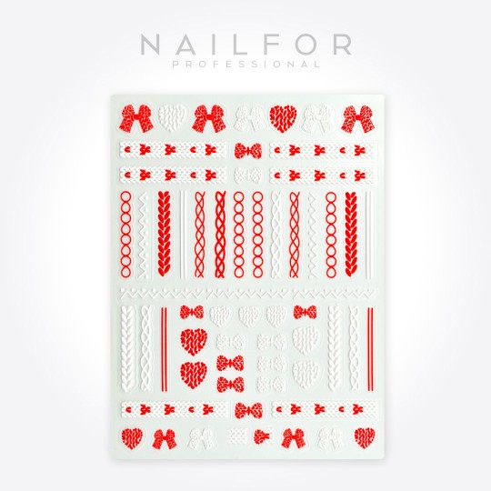 Decoración nail art , reconstrucción de uñas, Stickers SAN VALENTÍN - ST675 Nailfor 1,99 €