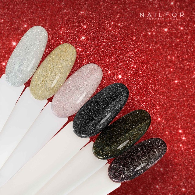 Top Disco Gold Glossy Non-Dispersion Nail Gel - 15ml Nailfor €11.99