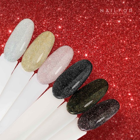 Top Disco Gold Glossy Non-Dispersion Nail Gel - 15ml Nailfor €11.99