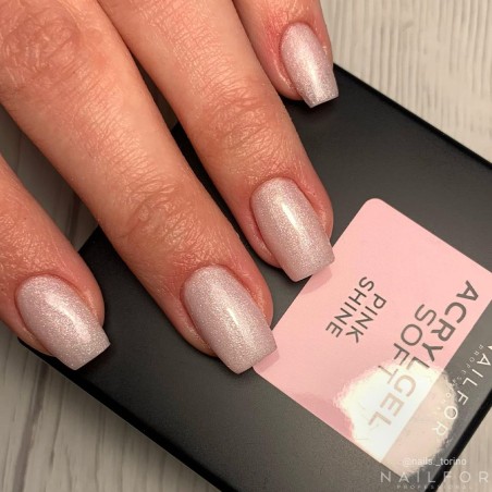 Gel per unghie ricostruzione ACRYLGEL SOFT - MICROGLITTER PINK SHINE 15ML Nailfor 12,49 €