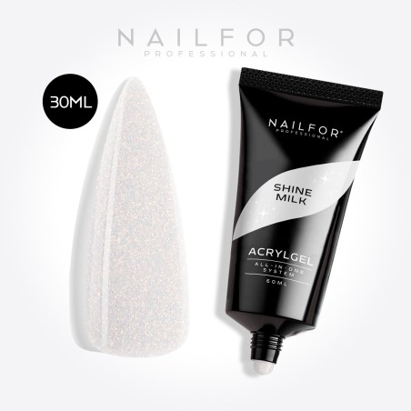 Gel per unghie ricostruzione ACRYLGEL SHINE MILK 30ML Nailfor 11,99 €