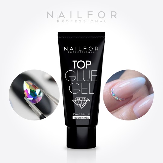 Gel per unghie ricostruzione TOP GLUE GEL - 30ML GEL COLLA PER STRASS Nailfor 10,99 €