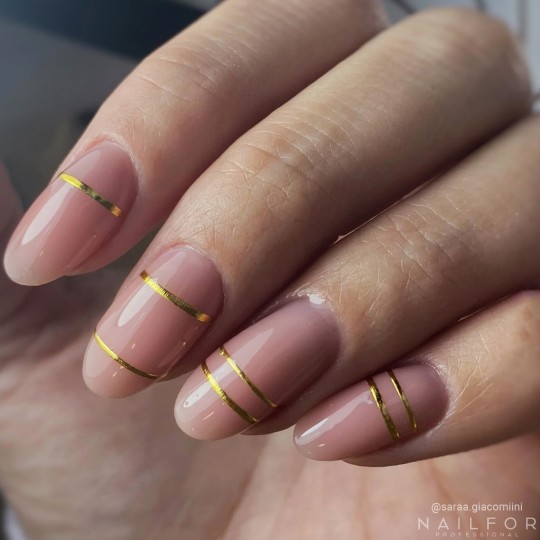 ADESIVI LINEE STICKERS ST191 strisce oro 2