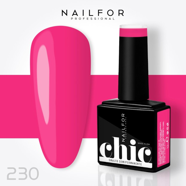 Semipermanente smalto colore per unghie: CHIC SMALTO SEMIPERMANENTE - 230 Nailfor 7,99 €