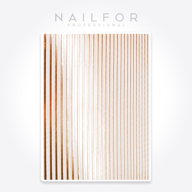 STICKERS LIGNES Stickers ST192 Rose Gold - bronze