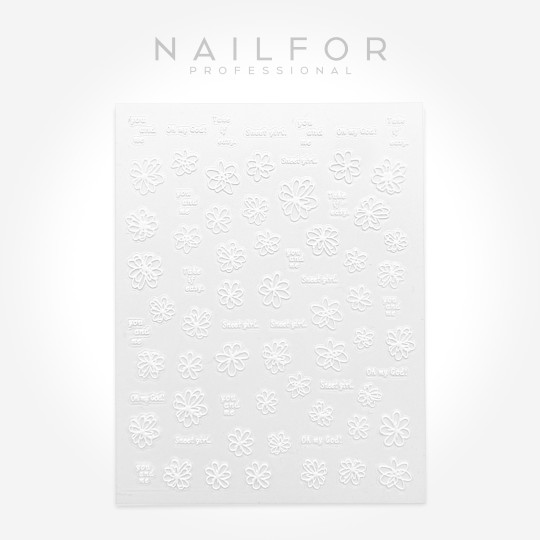 Decoración nail art , reconstrucción de uñas, Stickers ADHESIVAS - ST677 Nailfor 1,99 €