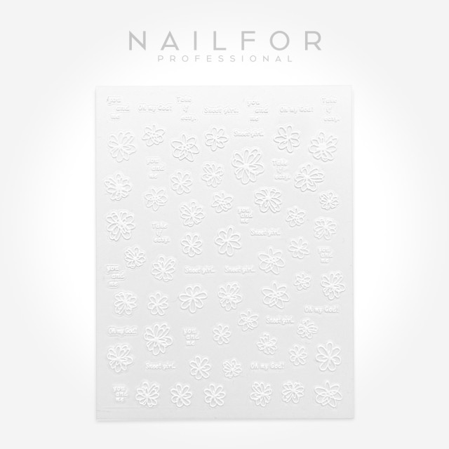 Decoración nail art , reconstrucción de uñas, Stickers ADHESIVAS - ST677 Nailfor 1,99 €