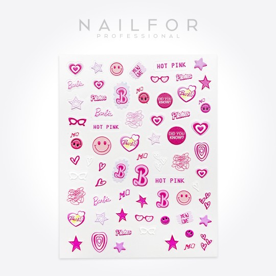 Decoración nail art , reconstrucción de uñas, Stickers ADHESIVAS - ST678 Nailfor 1,99 €