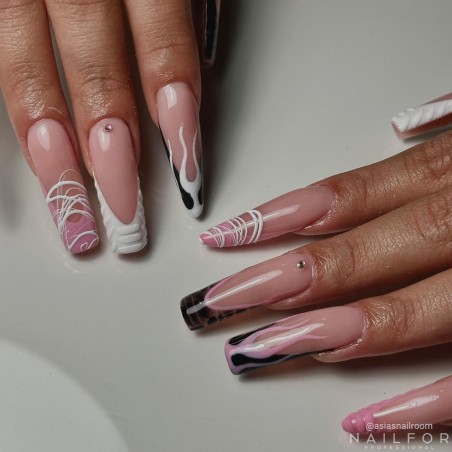 nail gel color, nail art , nails Spider gel - 01 White | Nailfor €4.99