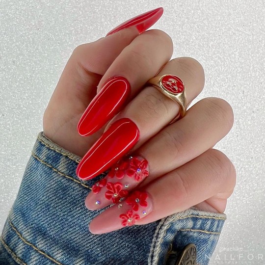nail gel color, nail art , nails Butter High Density Gel Color - VLC002 Bright Red | Nailfor €4.99 2