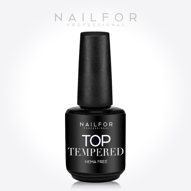 Esmalte de uñas semipermanente color: Top Tempered 15 ml - Sellador sin Wipe - Hema free Nailfor 12,99 €