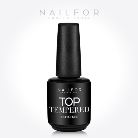 Esmalte de uñas semipermanente color: Top Tempered 15 ml - Sellador sin Wipe - Hema free Nailfor 12,99 €
