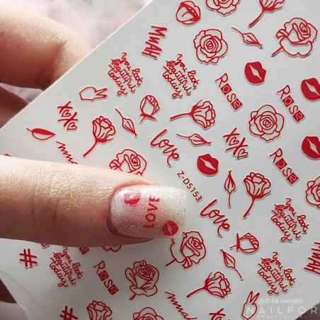 Decoración nail art , reconstrucción de uñas, Stickers ST707 Nailfor 1,99 €