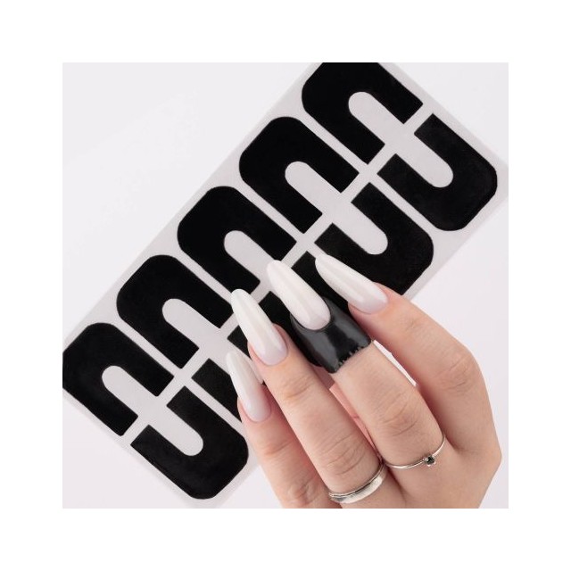 nail accessories, nails nail art high quality 10pcs Peel off Palisade Cuticle Sticker For Nail art - ST010 black Nailf...