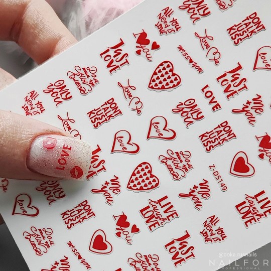 decorazione nail art ricostruzione unghie ADESIVI STICKERS ST711 Nailfor 1,99 € 2