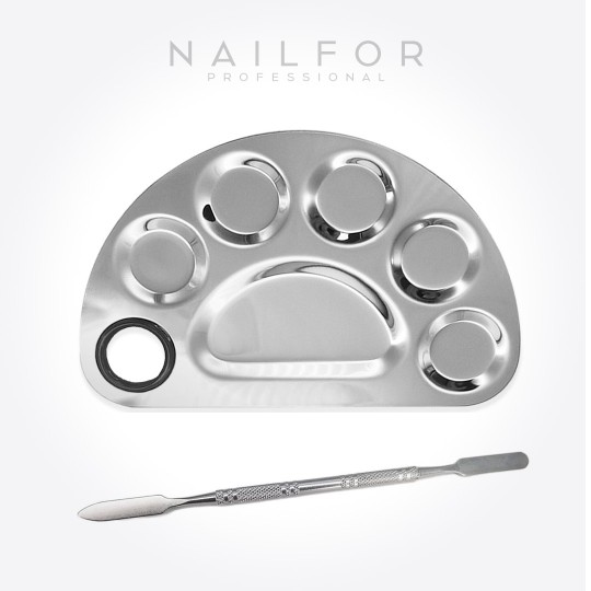 nail accessories, nails nail art high quality STAINLESS STEEL "cat's paw" Inox WITH PALETTE Nailfor €7.99 Nailfor