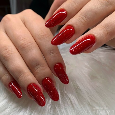 Esmalte de uñas semipermanente color: Fantasy Esmalte Gel semipermanente - 306 Rojo glitter Nailfor 6,99 €