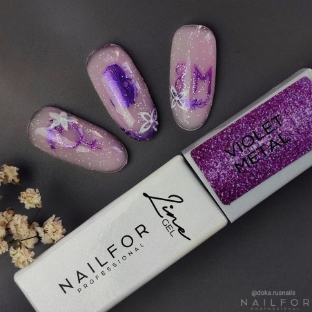Line Gel Color - Violet Metal 08