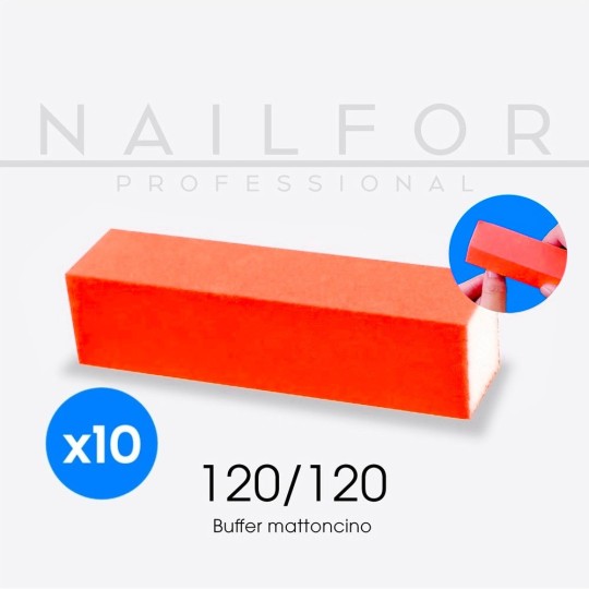 nail accessories, nails nail art high quality 10x ORANGE BRICK Buffer Nailfor €6.99 Nailfor