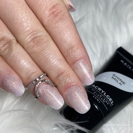 Gel per unghie ricostruzione ACRYLGEL SHINE MILK 30ML Nailfor 11,99 €