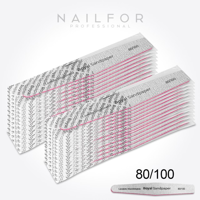 accessori per unghie, nails nail art alta qualità 24x LIMA ROYAL ROMBO LAVABILE - 80/100 Nailfor 16,99 € Nailfor