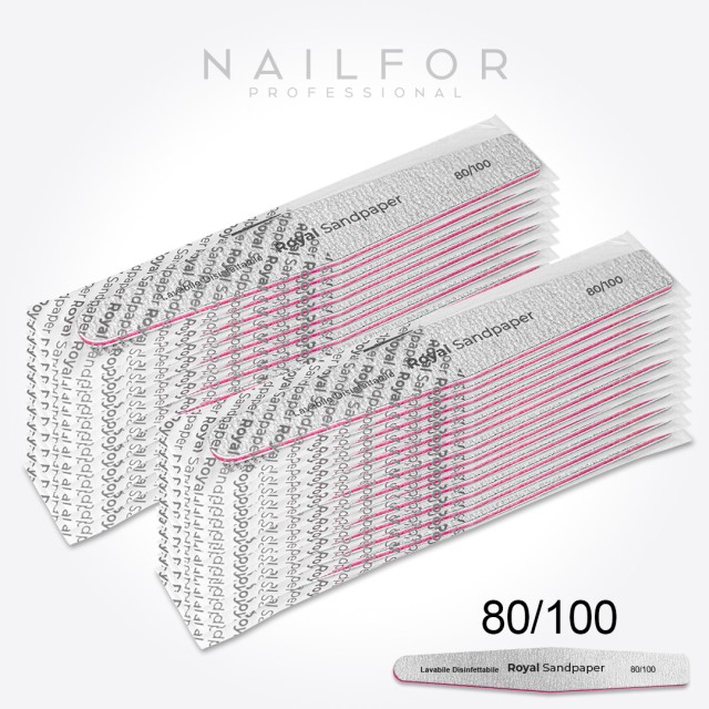 Accessoires pour nails , nail art haute qualité 24x LIME LAVABLE Royal RHOMBUS - 80/100 Nailfor 16,99 € Nailfor