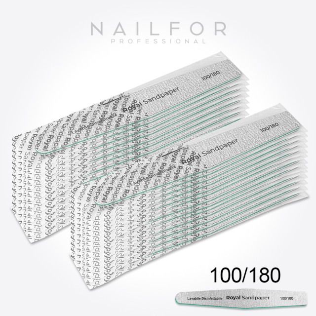 accessori per unghie, nails nail art alta qualità 24x LIMA ROYAL ROMBO LAVABILE - 100/180 Nailfor 16,99 € Nailfor