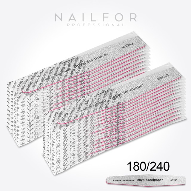 accessori per unghie, nails nail art alta qualità 24x LIMA ROYAL ROMBO LAVABILE - 180/240 Nailfor 16,99 € Nailfor