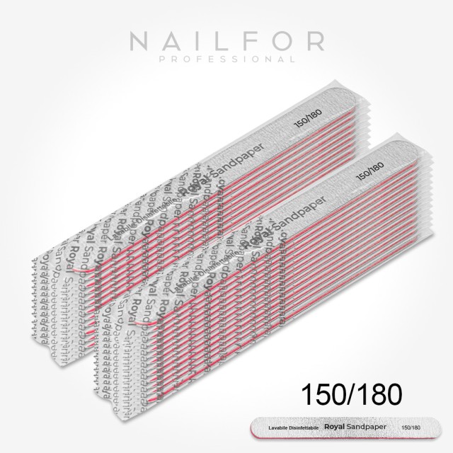 accessori per unghie, nails nail art alta qualità 24x LIMA ROYAL DRITTA LAVABILE - 150/180 Nailfor 16,99 € Nailfor