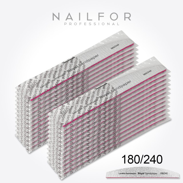 accessori per unghie, nails nail art alta qualità 24x LIMA ROYAL BOOMERANG LAVABILE - 180/240 Nailfor 16,99 € Nailfor
